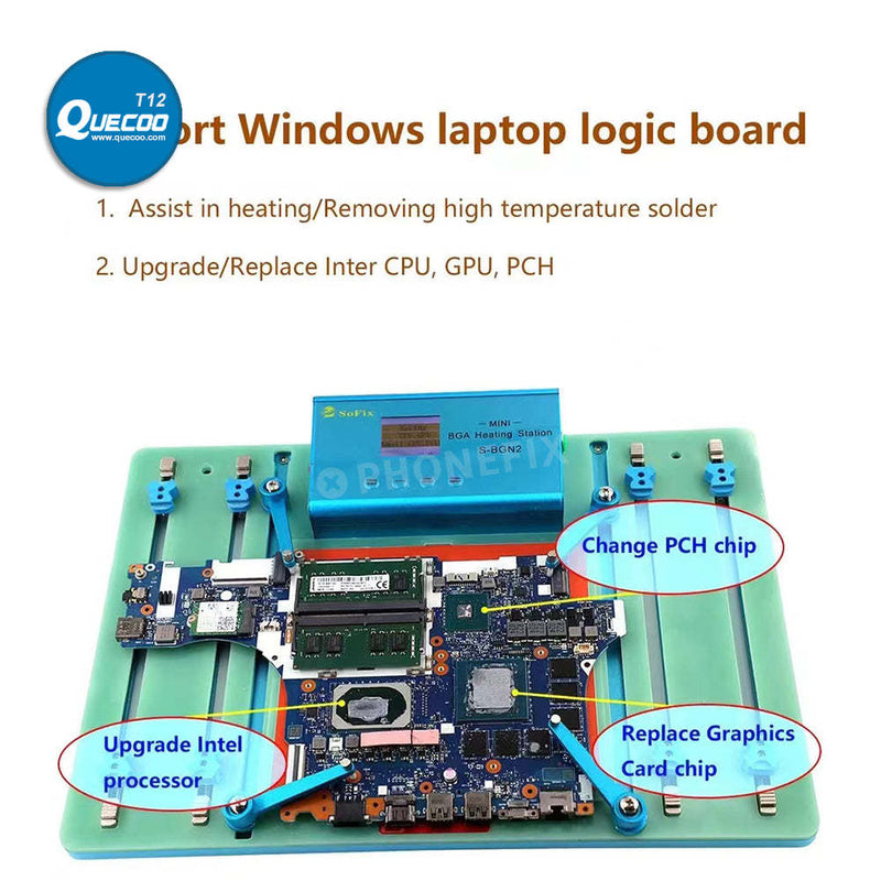 SoFix S-BGN2 Mini BAG Heating Station For Laptop MacBook PCB Soldering