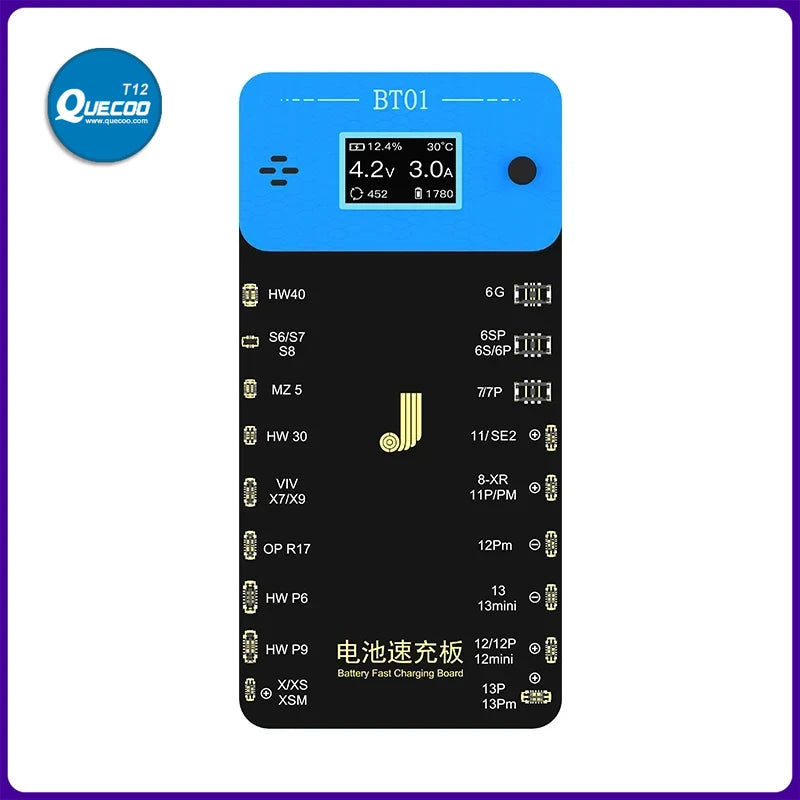 JCID JC BT01 Battery Charger for iPhone 6 7 8 X 11 12 13 Pro Max Anzor Cell Phone Battery Activation Panel Maintenance Tool