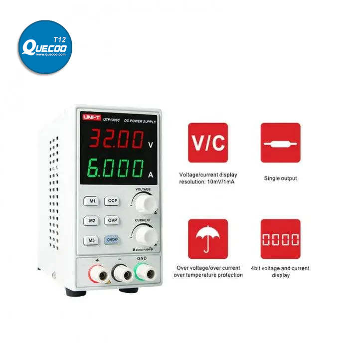 UNI-T UTP1306S 0-32V 0-6A DC Adjustable Linear Power Supply