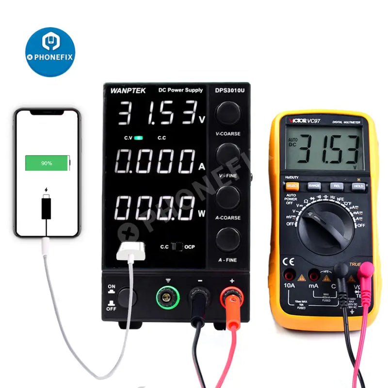 Adjustable Lab Bench Stabilized DC Power Supply Voltage Regulator Switch