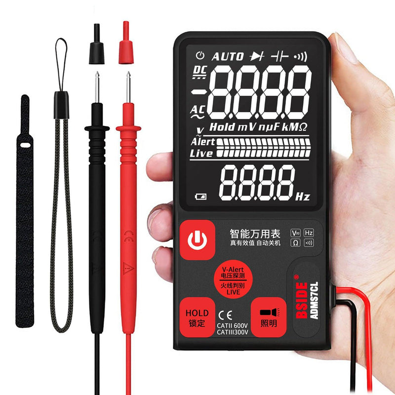 ADMS9 Portable Multimeter AC DC Voltage Meter Tester LCD Digital