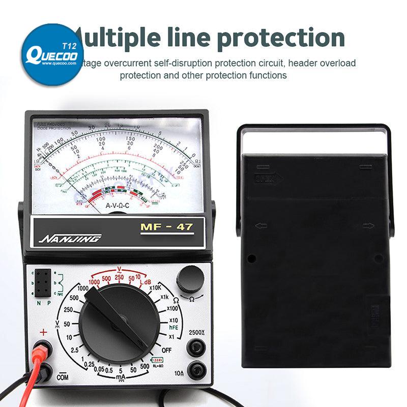 MF47 Pointer Multimeter Capacitance Resistance Tester With Buzzer