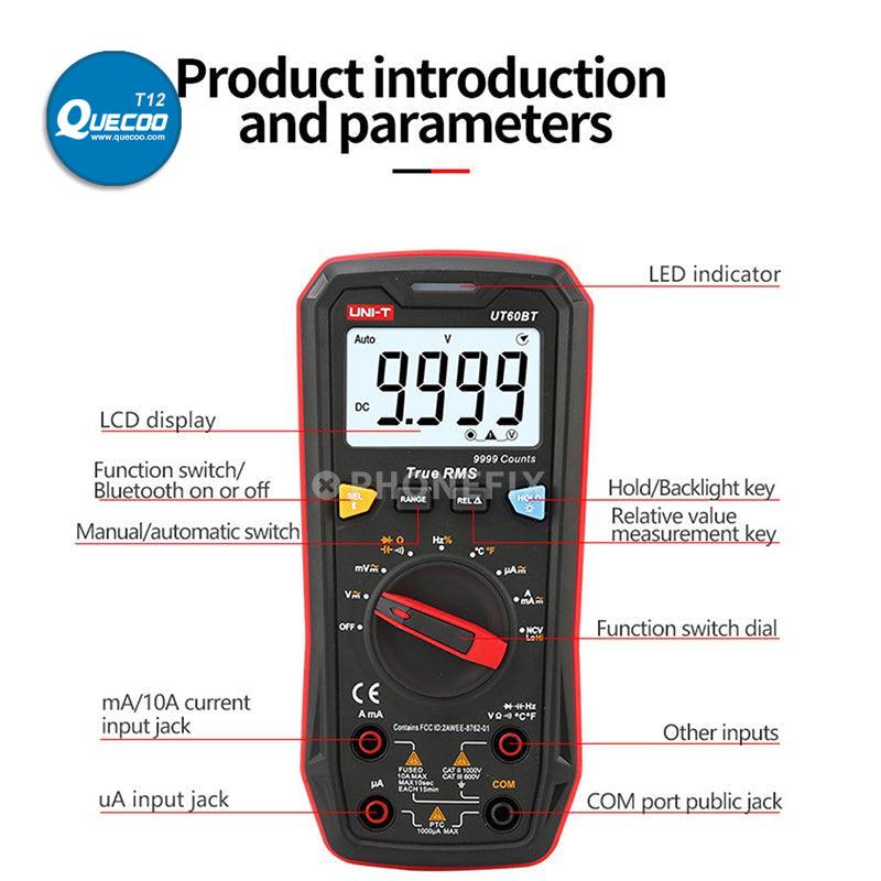 UNI-T UT60 Series Digital Multimeter AC/DC Current Voltage Meter