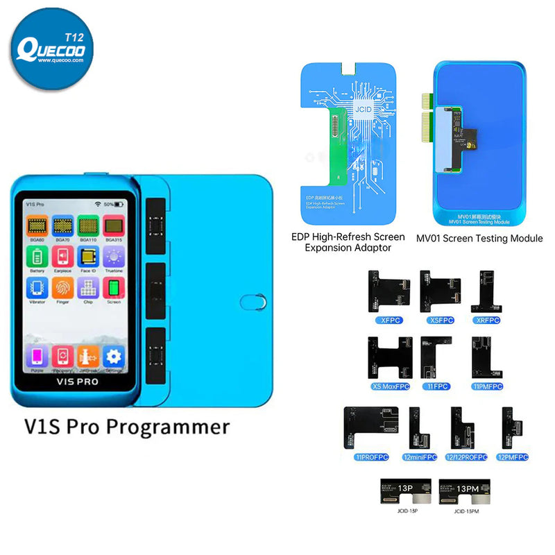 JCID MV01 LCD Screen Testing EDF Adaptor with FPC Flex Cables for X -15Pm Android Phones Display High Refresh Testing Repair