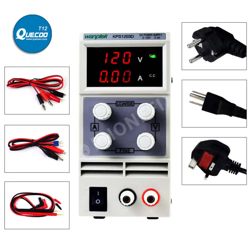 LED Lab Power Source Stabilized DC Power Supply Voltage Regulator Switch