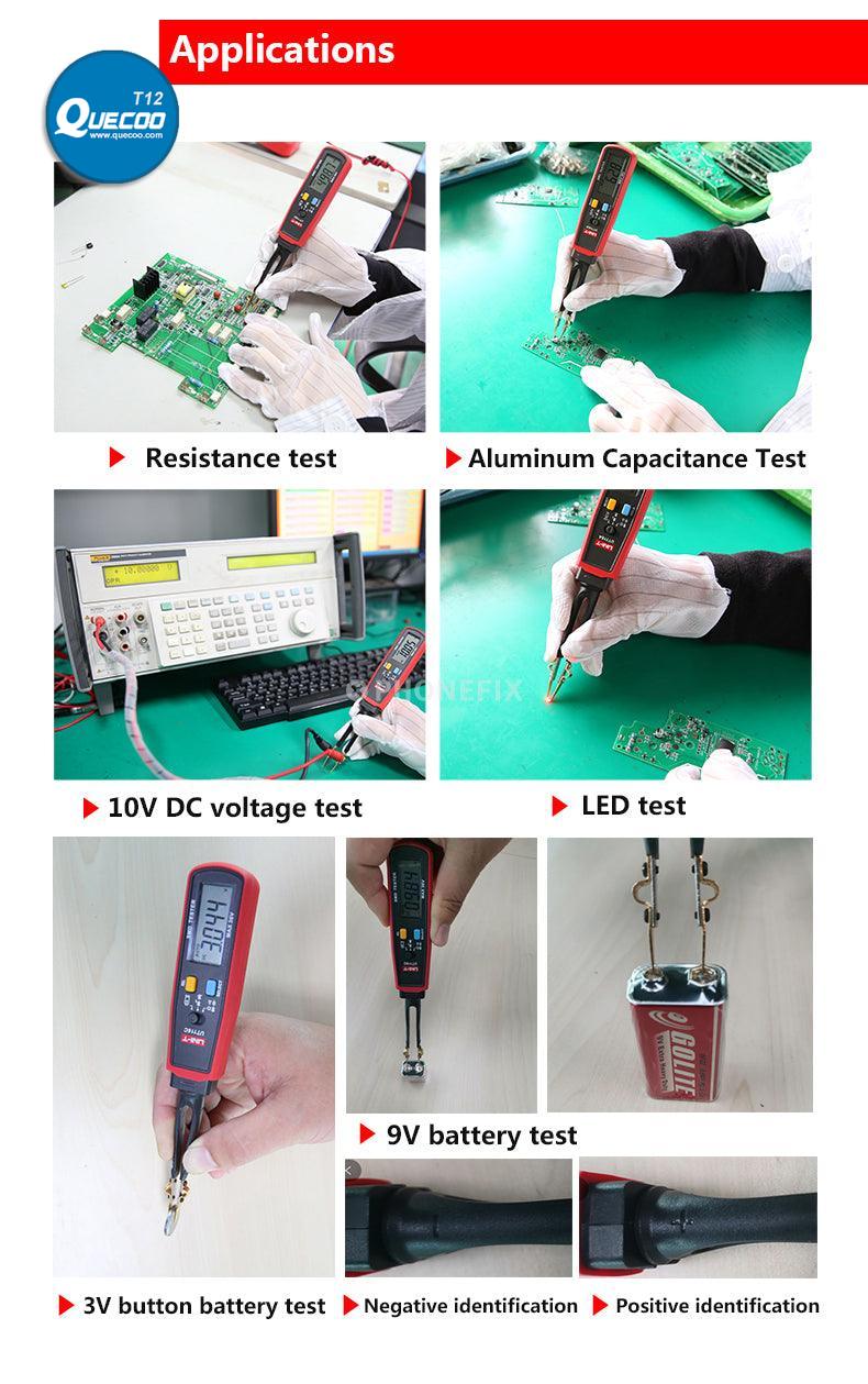 UNI-T UT116C Digital Multimeter SMD Tester With Rotatable Tweezers