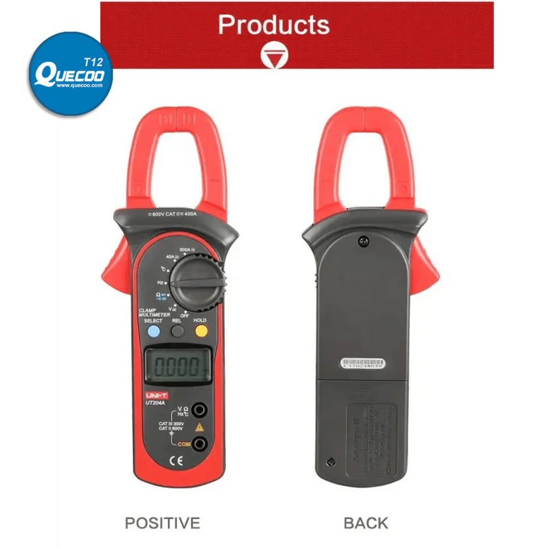 UT202/3/4A Multimeter Digital DC AC Digital Temperature Clamp Meter