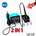 RF4 RF H7 2 in 1 Hot Air Soldering Station 600W Heat Gun BGA Rework Station with Soldering Handle for Mobile Phone BGA Repair