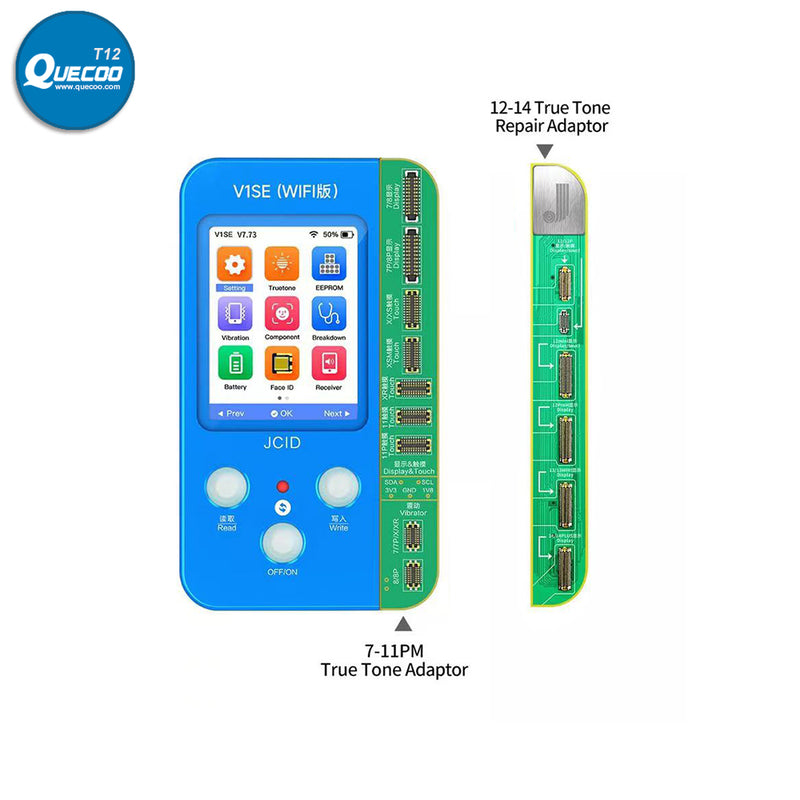 JCID V1SE WIFI 20 in 1 Programmer for iPhone X-15PM Front Camera Rear Camera True Tone Face ID Battery Earpiece Receiver Repair