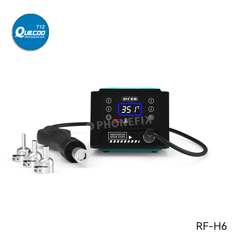 RF4 RF H7 2 in 1 Hot Air Soldering Station 600W Heat Gun BGA Rework Station with Soldering Handle for Mobile Phone BGA Repair