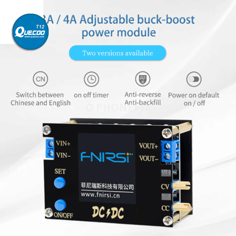 FNIRSI DC DC Automatic Boost Buck Converter CC CV Power Module