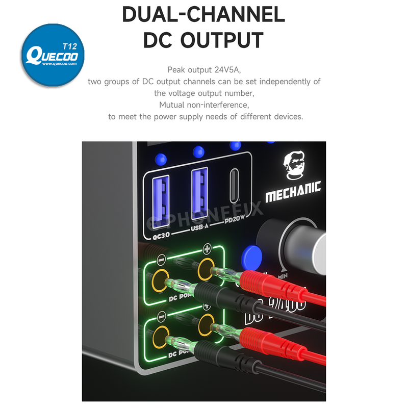 MECHANIC DC-2405 Digital Dual Channel DC Power Supply 24V 5A