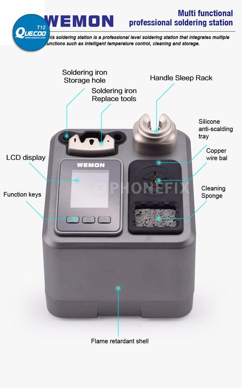 WEMON T31 Intelligent T210 T245 T115 Soldering Station for BGA SMD Mobile Phone PCB Welding Work With JBC C115 C245 C210 Tips