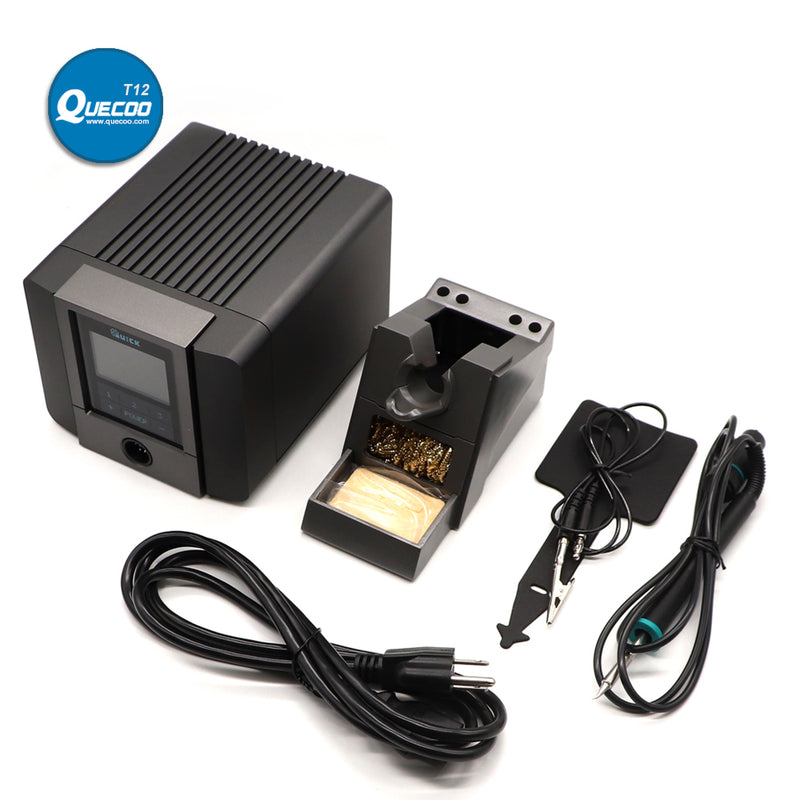 QUICK TS1200A Digital Display Soldering Station with One Soldering Tip for iPhone Samsung Motherboard Soldering Repair