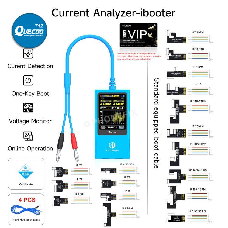 JCID iBooter Current Analyzer One-key Boot iPhone 7-16 Series