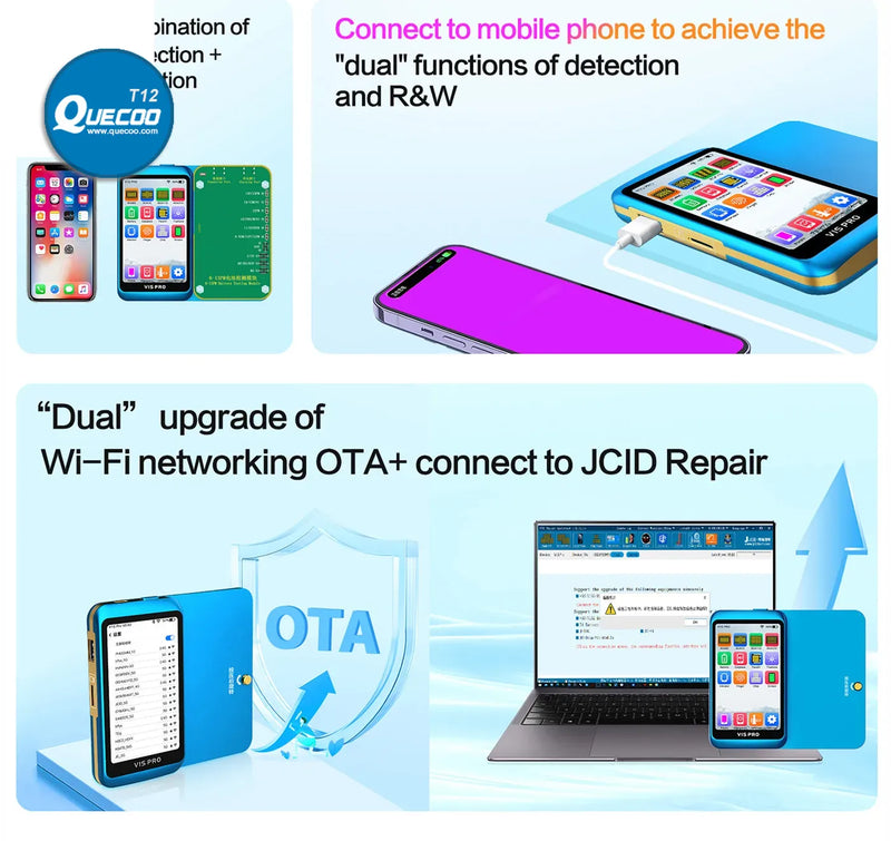 JC V1S Pro EEPROM Read Write Module for iPhone 6-15PM Logic Baseband IC Read&Write Protect Data without Flashing Repair Tool