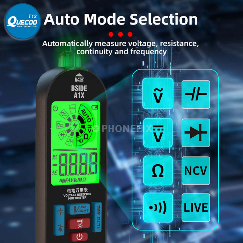 BSIDE A1X Smart Burn-proof Repairable Charging Multimeter