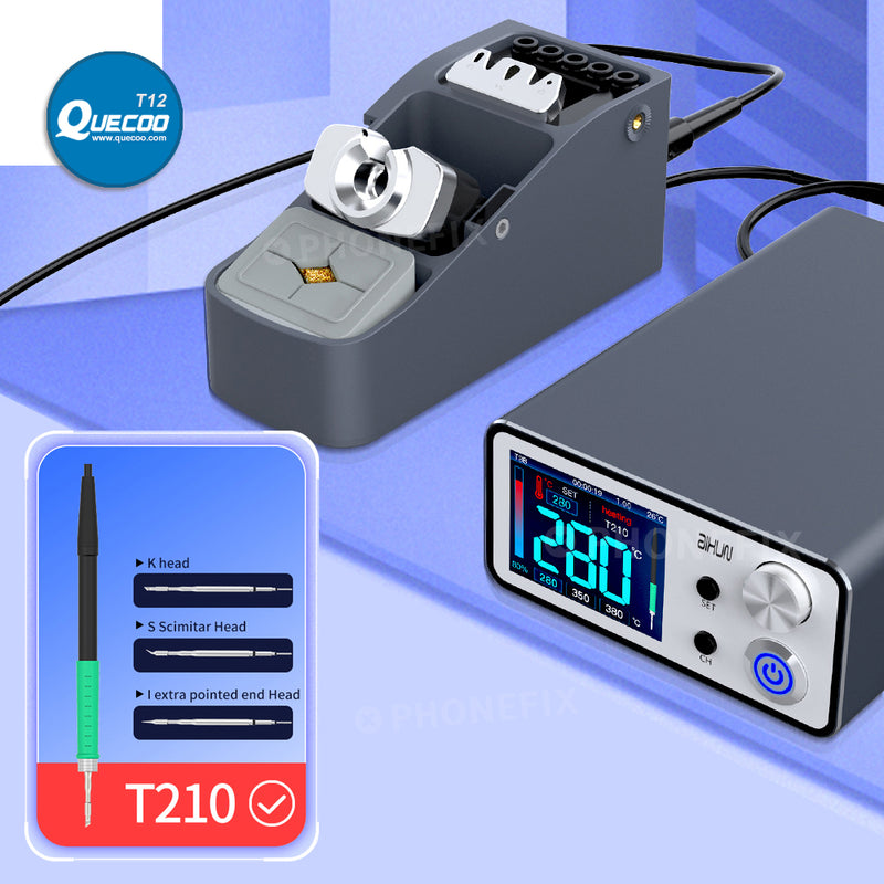 AIXUN T3B Smart Nano Soldering Station with T115 T210 Handles Rapid Welding Rework Station for Mobile Phone SMD BGA PCB Repair