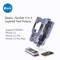 QIANLI iSocket Layered Tester for iPhone X 11 12 13 14 15 Pro Max Motherboard Repair Double-deck Motherboard Reballing Platform