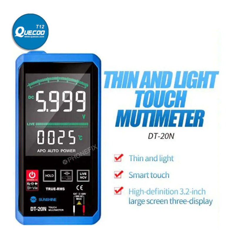 Sunshine DT-20N Touch Multimeter For Voltage Current Measurement