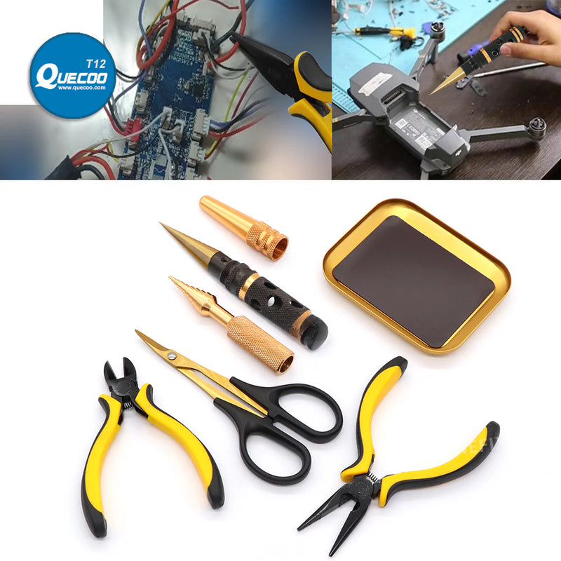 19 in 1 Professional RC Tools Kits Box Set Hex Socket Screwdriver Wrench Pliers Repair for RC Car Multirotors Airplane Boat