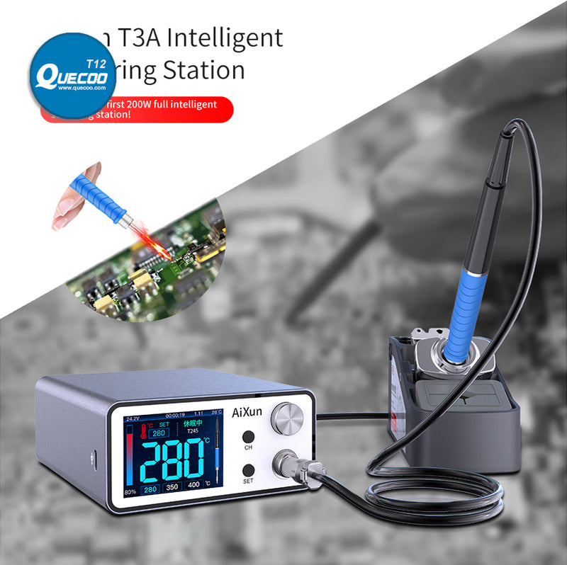 AiXun New Stand T3A 200W Soldering Station LCD Digitial Disply Repair Solder Tools Electric Welding Rework Station