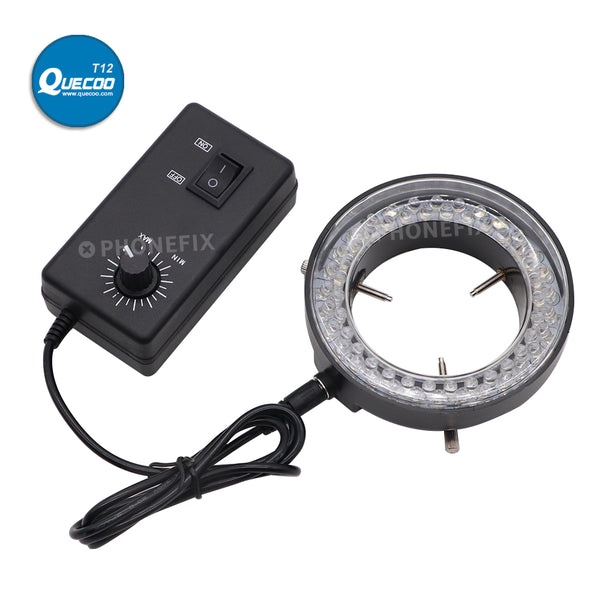 56 144 LED Ring Light illuminator Lamp For Industrial Trinocular Stereo Microscope Brightness Adjustable 0-100% Light Source