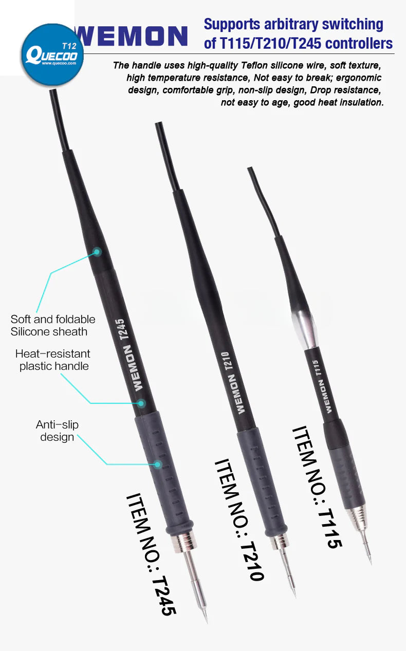 WEMON T31 Intelligent T210 T245 T115 Soldering Station for BGA SMD Mobile Phone PCB Welding Work With JBC C115 C245 C210 Tips