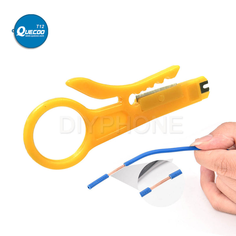 PHONEFIX Mini Stripping Knife Stripper Peeling Knife Crimper Pliers Tool Cable Wire Cutter for Phone Repair Tool