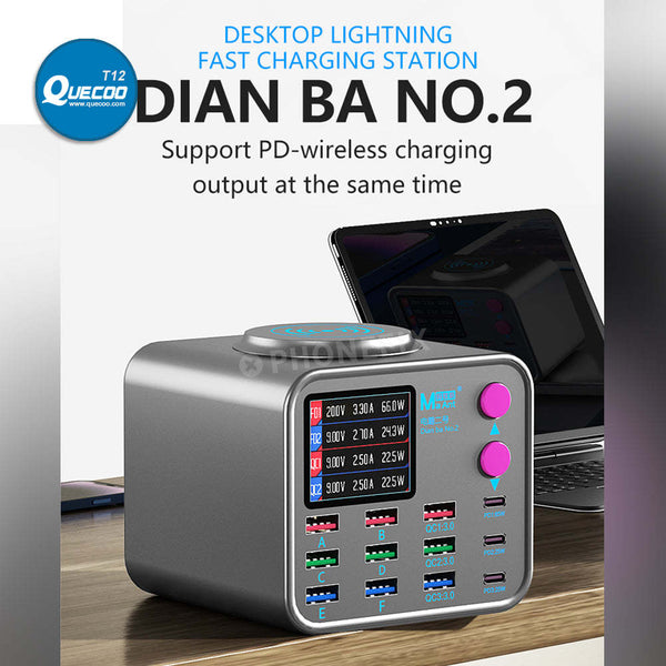 MaAnt DianBa No.2 Digital PD Fast Charger With 13 Ports Wireless Charging