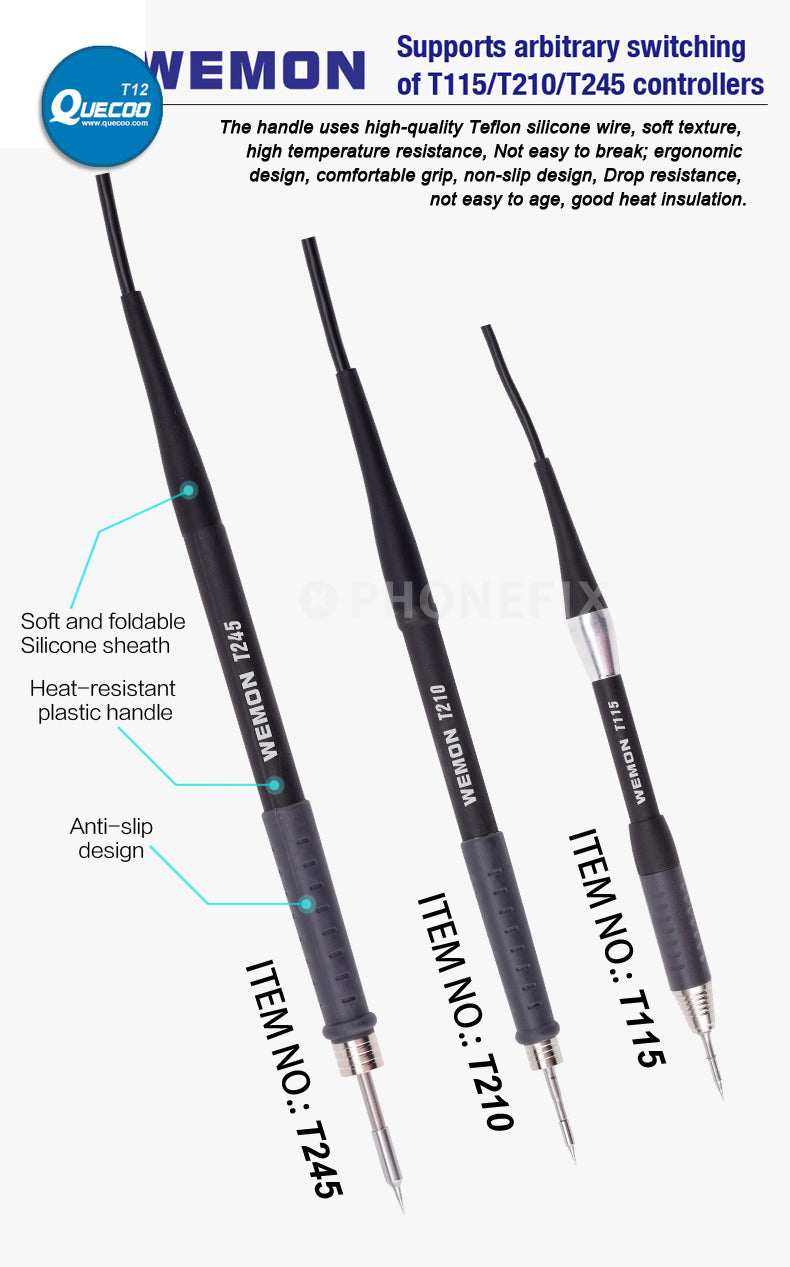WEMON T31 Intelligent T210 T245 T115 Soldering Station for BGA SMD Mobile Phone PCB Welding Work With JBC C115 C245 C210 Tips