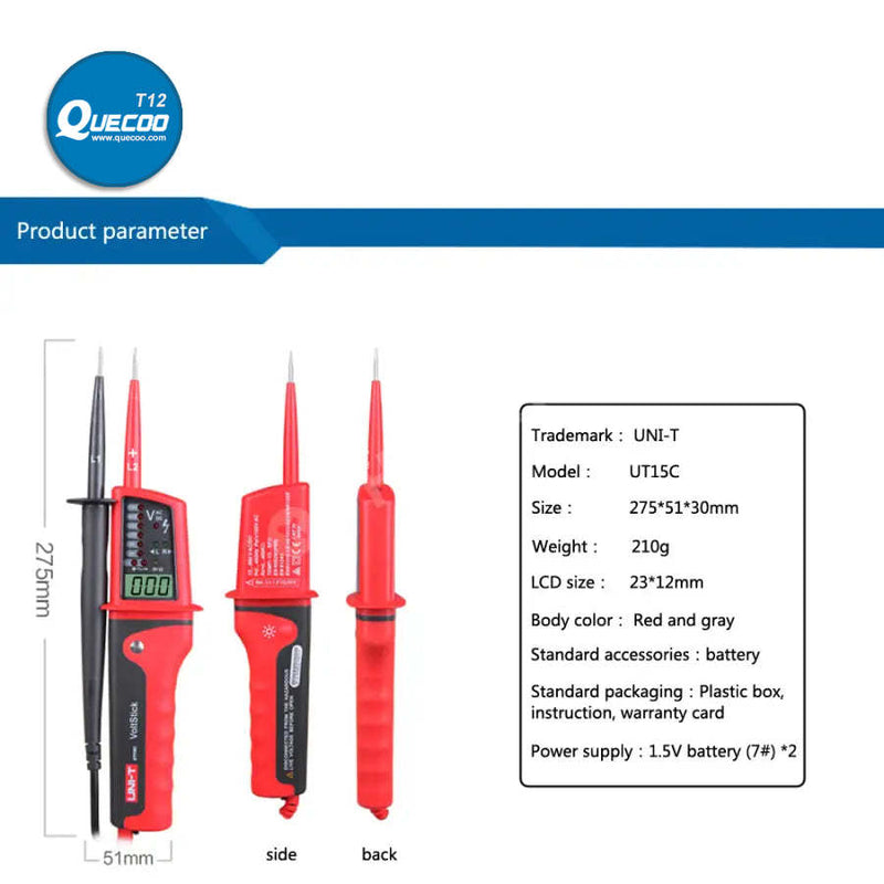 UT15C AC Voltage Tester Digital Multimeter Rotating Electric Pen