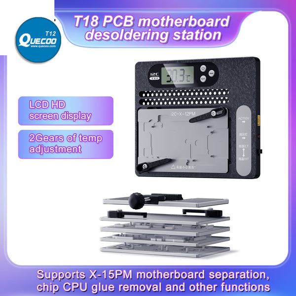 i2C T18 iHeater Platform Intelligent Motherboard Rapid Heating Station for Mobile Phone PCB Desoldering Chip Removal Repair