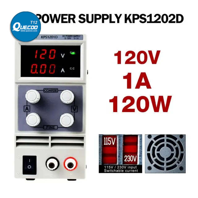 Adjustable Dual Digital Display Laboratory DC Power Supply Regulator