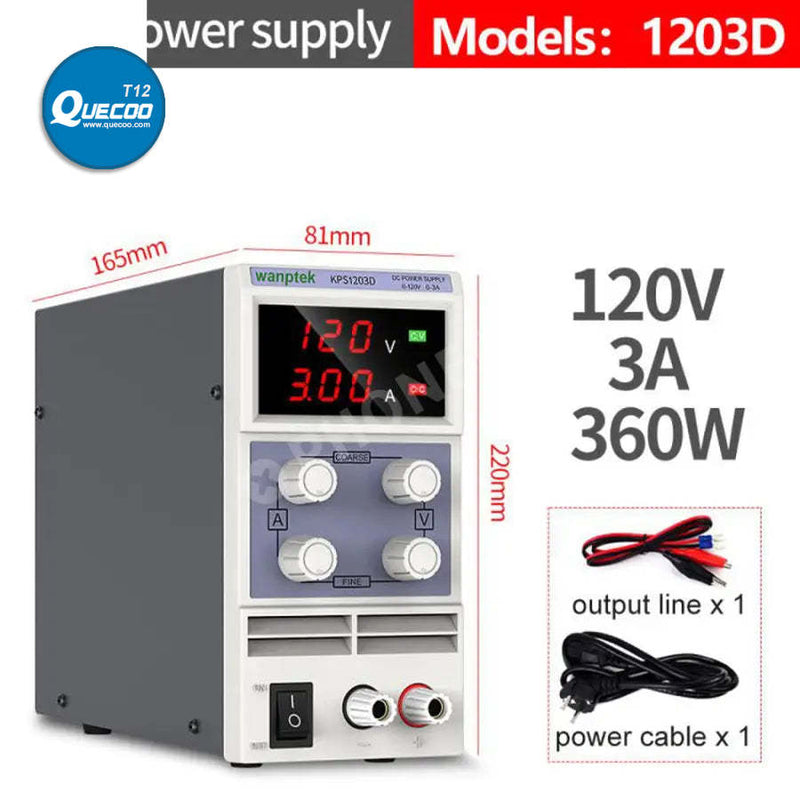 LED Lab Power Source Stabilized DC Power Supply Voltage Regulator Switch