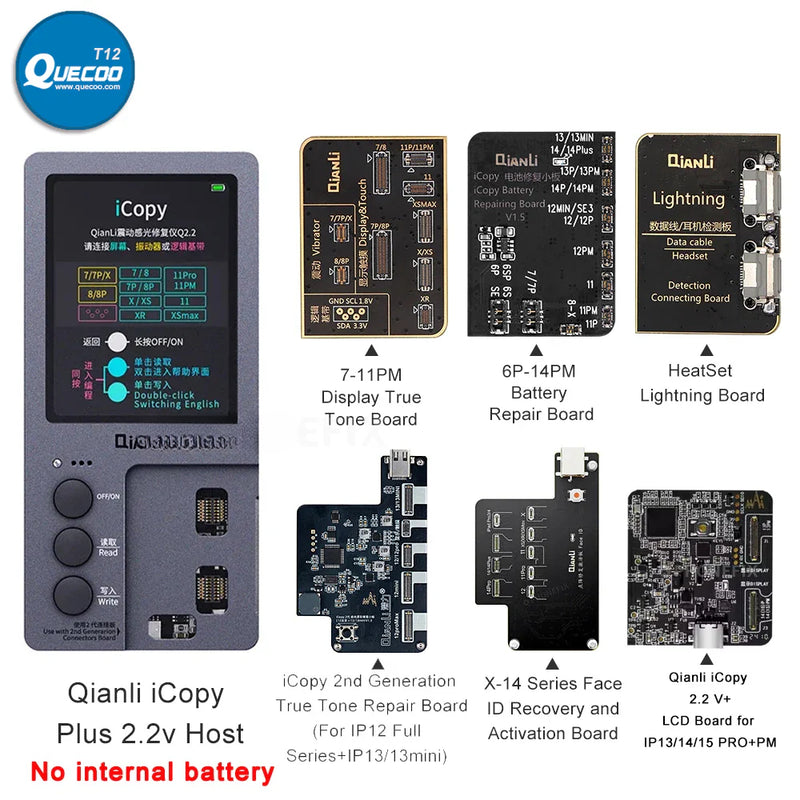 Qianli iCopy Plus 2.2 Ver. Programmer True Tone Repair Face ID Battery Data Read &Write Headset Repair for iPhone 11 12 13 14 15