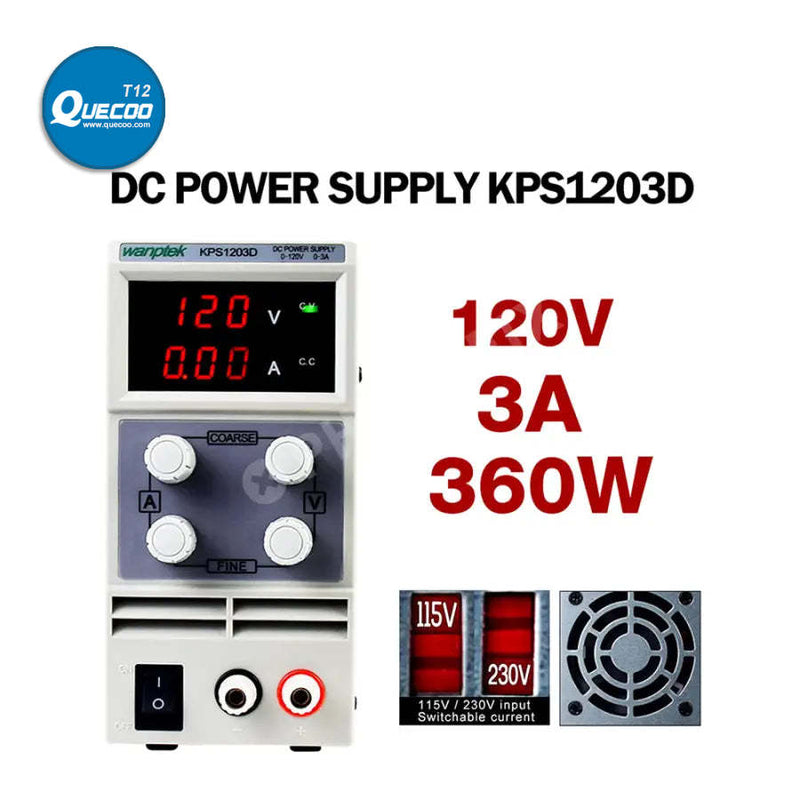 Adjustable Dual Digital Display Laboratory DC Power Supply Regulator