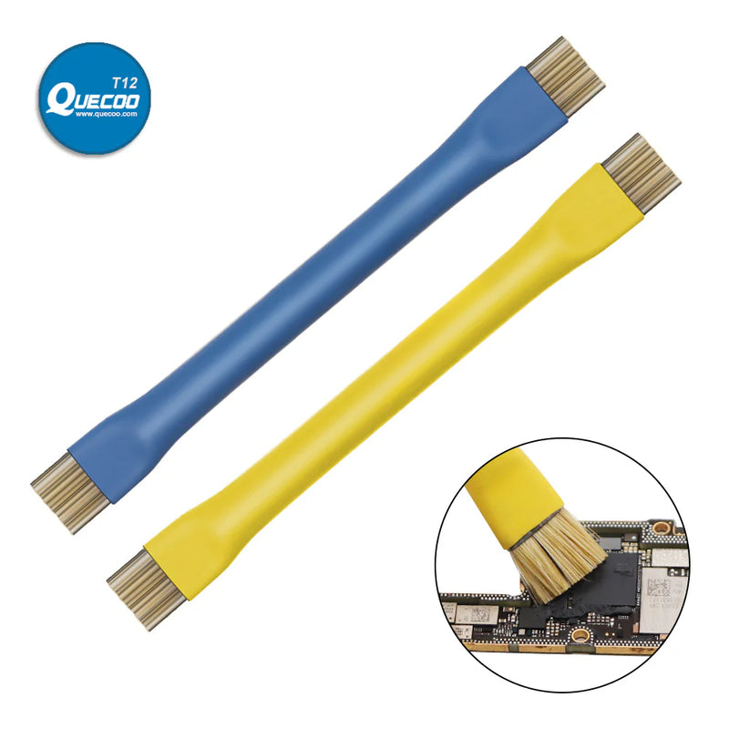 Double Head Anti Static Brush ESD Insulation Hard Cleaning Brush Tool For Mobile Phone Computer Motherboard PCB BGA CHIP Repair