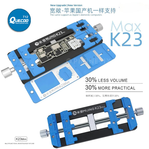 Mijing K23 Pro/K23 Max Dual Shaft PCB Board Welding Holder for Mobile Phone Mothboard Glue Remove Repair Universal Fixture Tool