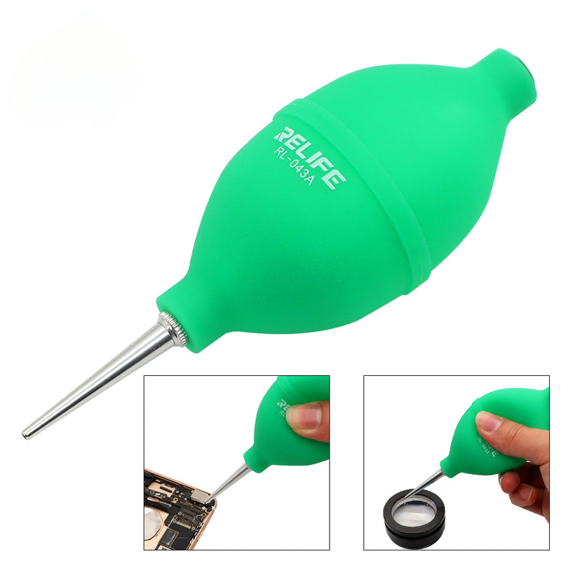 RELIFE 2 In 1 Phone Repair Dust Cleaner Air Blower Ball Cleaning Pen for Phone PCB Dust Removing Keyboard Camera Lens Cleaning