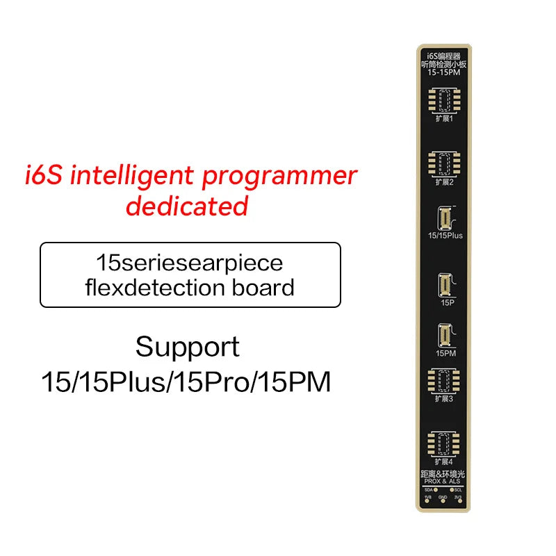 i2C Earpiece Repair Module Flex Cable i6S Smart Programmer for iPhone 8-15 Pro max Earpiece No Camera No Receiver Testing Repair